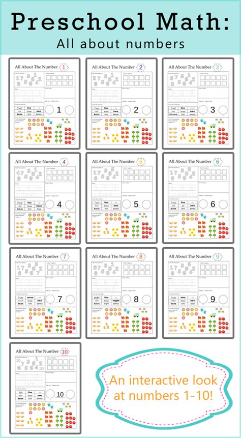 FREE Preschool Math Printables: All About Numbers | Free Homeschool Deals