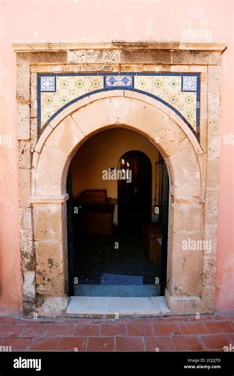 Entrance Door Leading To The Libyas Red Castle Museum Is Pictured In