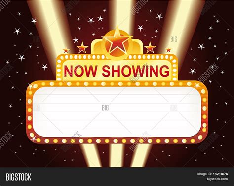 Neon Now Showing Sign Stock Vector And Stock Photos Bigstock