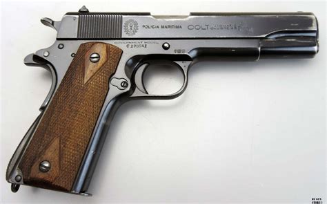 Pistola Colt Mod 1911a1 Cal 45 Acp Policia Maritima Argentina Gun