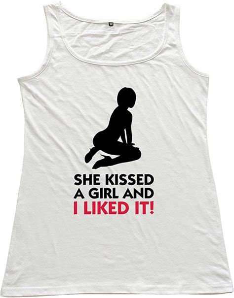 Womens She Kissed Girl Liked It 2c Summer Tank Top