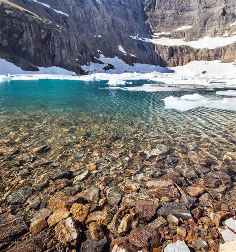 Iceberg Lake Glacier National Park Mt Stock Image Image Of Activity