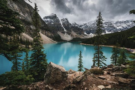 Moraine Lake In Banff National Park In Canada Photograph