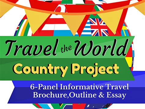 Travel The World Country Project Upper Elementarysecondary
