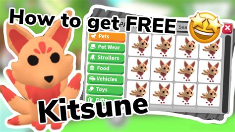 How To Get The New Kitsune Pet In Adopt Me Roblox For Free Youtube