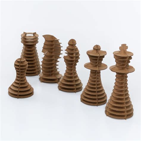 Large Cardboard Chess Piece Bundle Cardboard Chess Pieces Chess