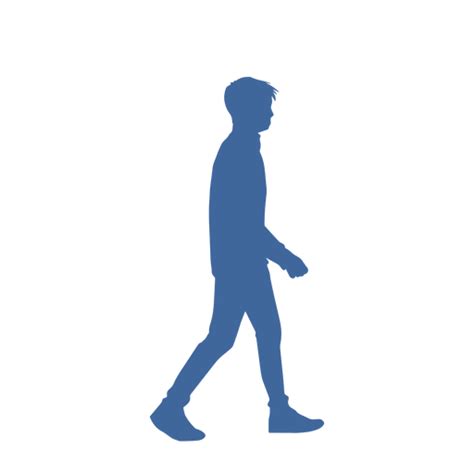 Walking Man Side View Silhouette Transparent Png And Svg Vector File