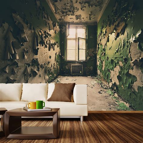 Abandoned Room Wall Mural Decal 100l X 100w Walls Need Love