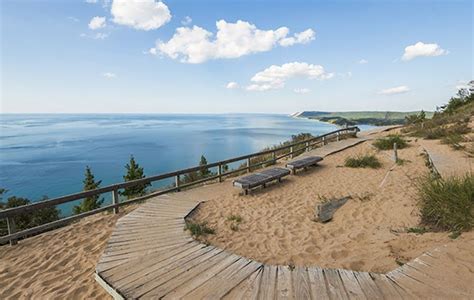 A Photo Of The Empire Bluff Lookout At Sleeping Bear Dunes Was The
