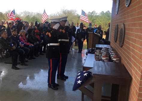 Veterans Remains Honored At Funeral