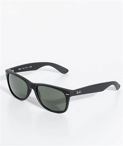 Солнцезащитные очки в квадратной оправе от ray ban (рэй бан). Ray-Ban New Wayfarer Classic Matte Black Sunglasses | Zumiez