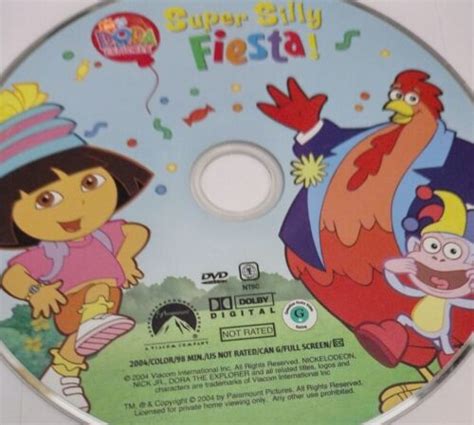 Dora The Explorer Super Silly Fiesta Dvd Disc Only 2004