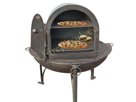 Relaxdays chiminea, fire poker, grate, spark guard, garden, patio, antique look fire pit, height 89 cm, bronze. Pizza Oven 45 | Fire pit pizza, Fire pit oven, Fire pit food