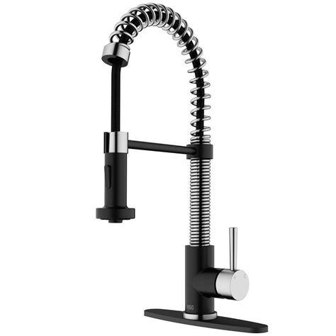 Both two characteristics make chore of washing kitchenware become an easy job with little mess. VIGO Edison Single-Handle Pull-Down Sprayer Kitchen Faucet ...