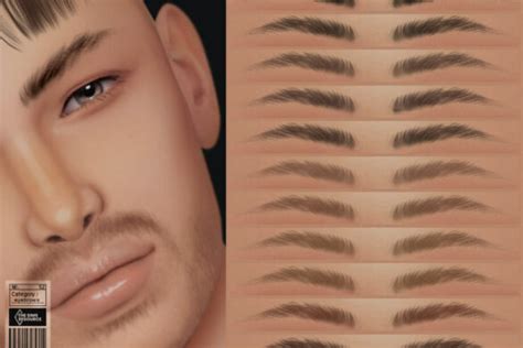The Sims 4 Eyebrows N47 By Cosimetic At Tsr Cc The Sims