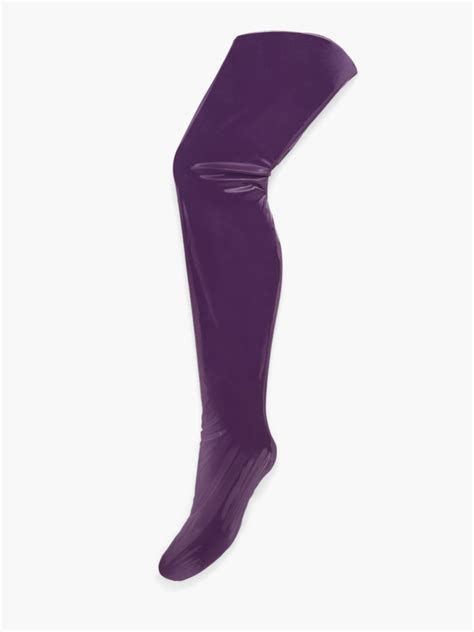 Thikker Thigh High Vinyl Stockings In Purple Savage X Fenty Germany