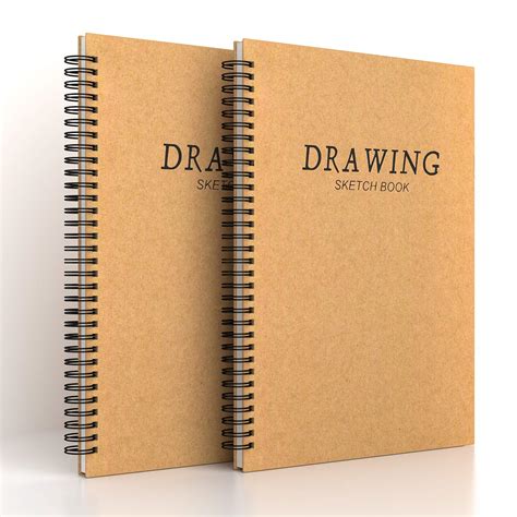 Buy 2 Pack A4 Sketchbook Spiral Bound Sketch Pad White Drawing Artist