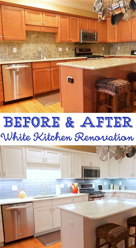 The paint that you use when painting your cabinets it huge. {Before and After} White Kitchen Renovation - Plain Chicken