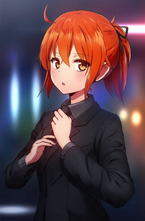 Anime Girl With Orange Hair We Heart It Anime And Sexiz Pix