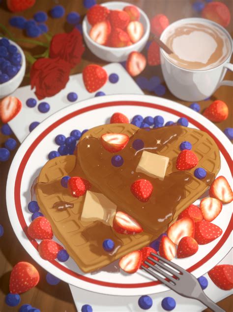 Valentine Breakfast Finished Projects Blender Artists Community