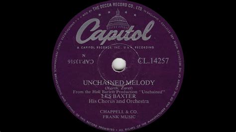 Les Baxter Unchained Melody Youtube
