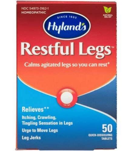 Hylands Restful Legs 50 Tabs Restless Leg Syndrome Homeopathic