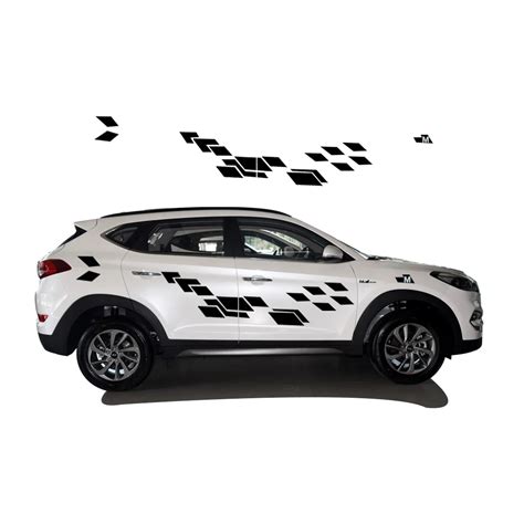 2018 new personality car sticker for hyundai tucson funny diy decal sticker car styling 2 color