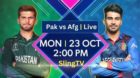 How To Watch Pakistan Vs Afghanistan Live ICC Cricket World Cup In USA