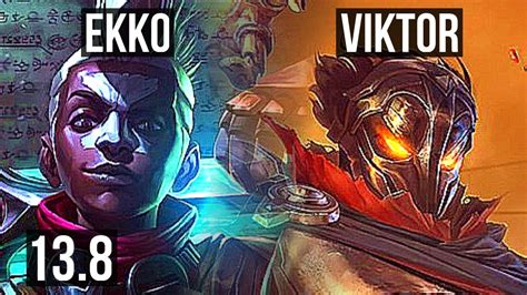 Ekko Vs Viktor Mid Winrate Solo Kills Godlike Kr