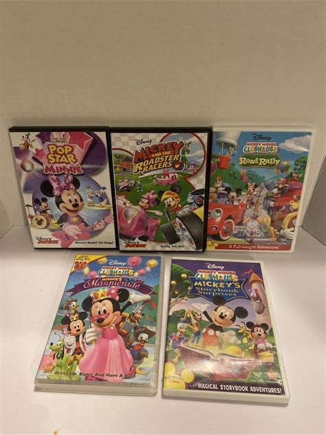 Lot Of 5 Mickey Mouse Clubhouse DVDs Road Rally Storybook Surprises