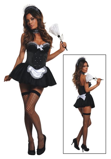 Shop The Latest Trends Sexy Adult Halloween Roma Women S Cleaning Cutie French Maid Costume W