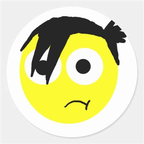 Emo Smiley Sticker Zazzle