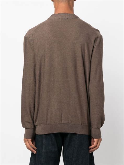 Lemaire Long Sleeved V Neck Cardigan Farfetch