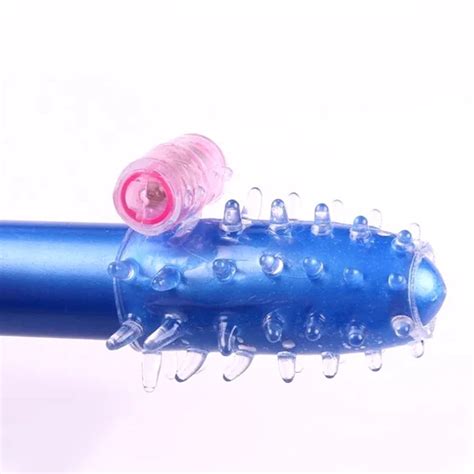 1pc Vibrating Penis Sleeve Stretchy Penis Ring Silicone Tickler Penis