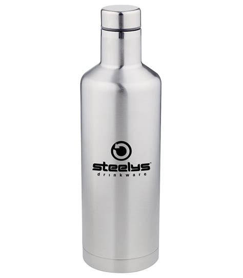 500 Ml Insulated Stainless Steel Wine Bottle Steelys Drinkware