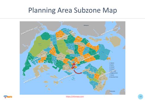 Singapore Planning Area Map