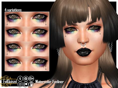 The Sims Resource Watercolor Eyeliner