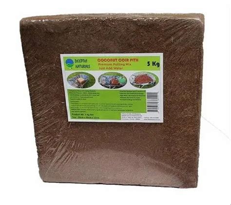 Square Cocopeat 5kg Blocks For Agriculture Packaging Type Shrink Wrap At Rs 165piece In Chennai