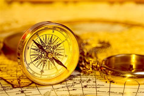 Compass Stock Photo Image Of Globe Gold Earth Vintage 4404370