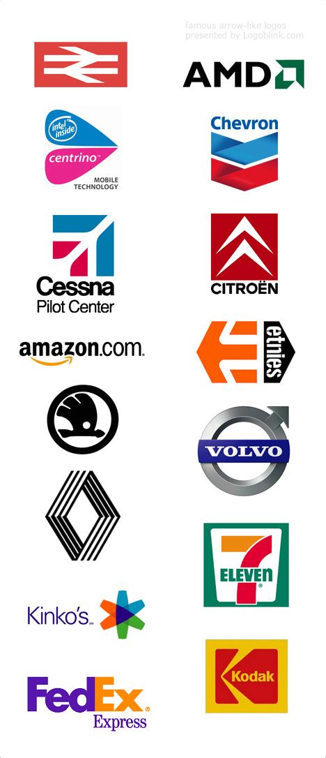 15 Famous Arrowlike Logos