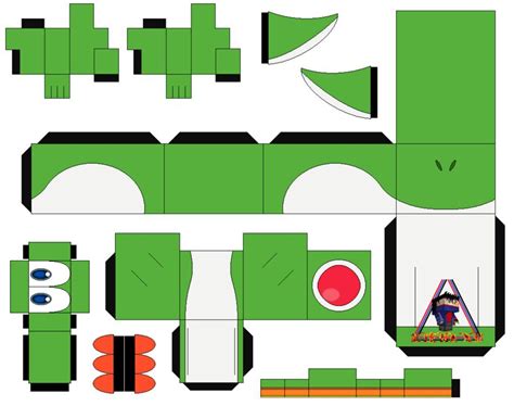 13simple Yoshi Papercraft Aress Blog