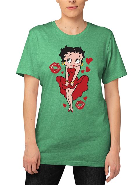 Betty Boop Dress And Kisses Graphic Tee