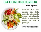 31 de Agosto - Dia do Nutricionista | CMS Mario Vitor