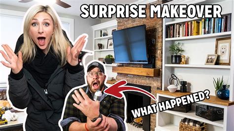 Surprising My Wife With A Living Room Makeover Youtube