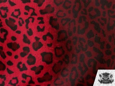 You'll receive email and feed alerts when new items arrive. Velboa Faux Fur Fabric Animal Print Leopard Black and Red ...