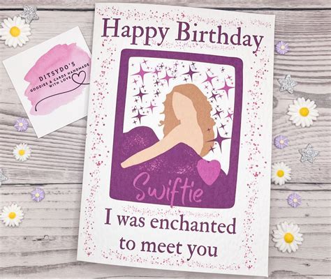 Taylor Swift Inspired Birthday Card Speak Now Swiftie Etsy Uk In 2023
