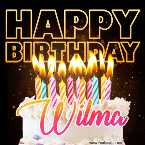Wilma Animated Happy Birthday Cake  Image For Whatsapp — Download