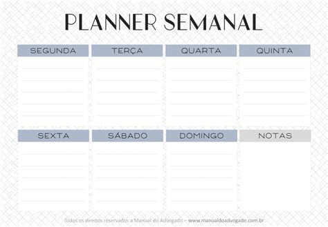 Tabela De Planejamento