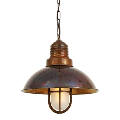 A pendant light often hangs by its own electrical cord, making the fixture itself fairly basic, distinguished mostly by color and size. Nautical Ship Deck Ceiling Pendant Light in Antique Brass ...