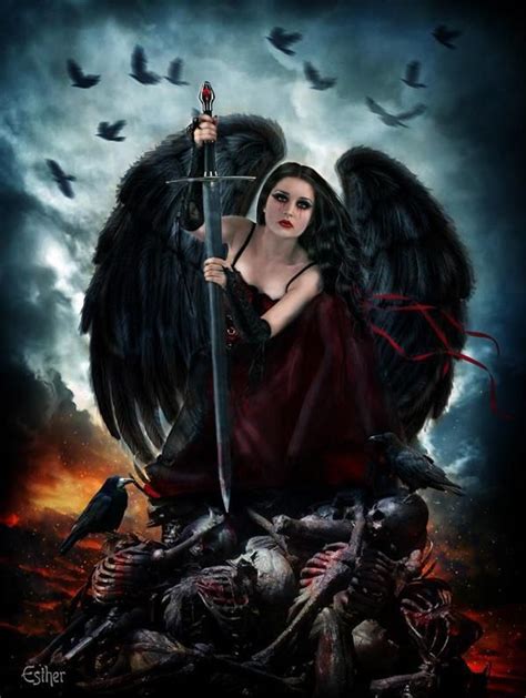 Avenging Angel Horror Photoshop Artwork Angels Among Us Angels And